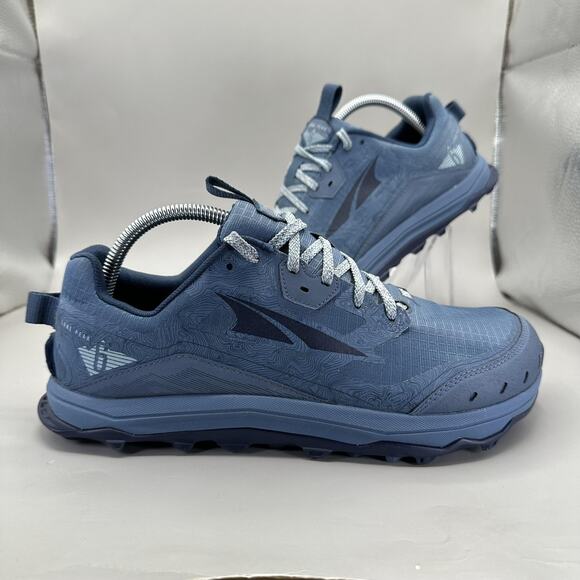 Altra Lone Peak 6 Shoes Womens Size 10 Blue Trail Running MaxTrac Zero Drop - Picture 1 of 10